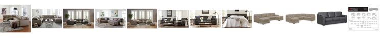 Furniture Avenell Leather Sectional and Sofa Collection, Created for Macy's